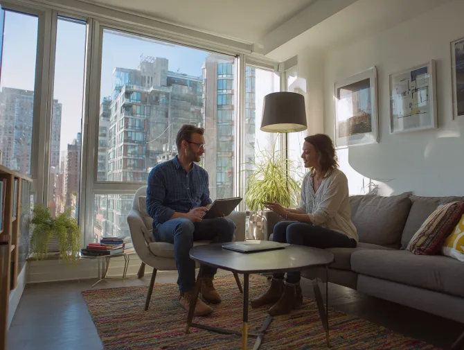 Consultation in modern Santa Monica apartment