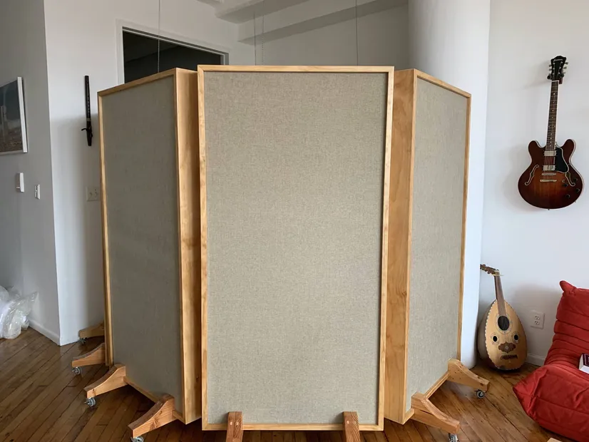 Free Standing Panels for Home Studio